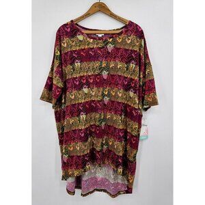 New Lularoe Disney Irma Tunic Top Womens XL Maleficent Villain TShirt